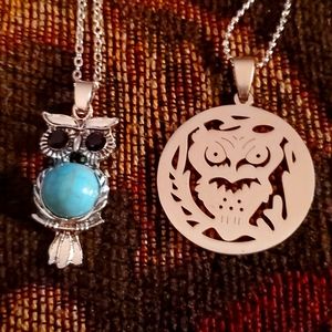Two New Owl Necklaces